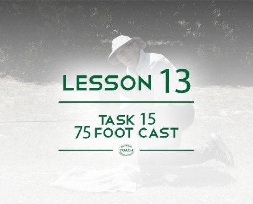 chapter 3 Lesson 13 Fly Fishing CI Task 15 75 Foot Cast