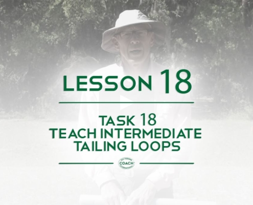 chapter 3 Lesson 18 CI Task 18 Fly Fishing Teach Intermediate Caster Tailing Loops